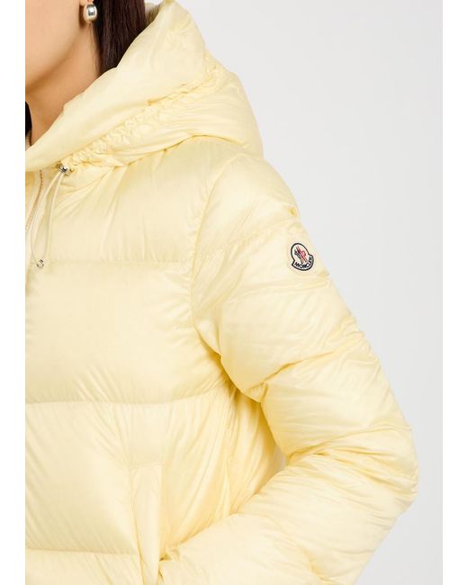 Moncler Natural Serrites Hooded Padded Nylon Jacket