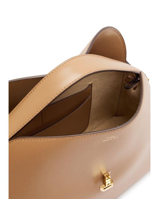 Totême  Natural T-Lock Leather Top Handle Bag
