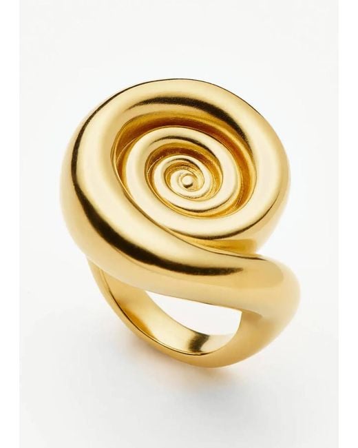 Missoma Metallic Spiral Dome Statement Ring