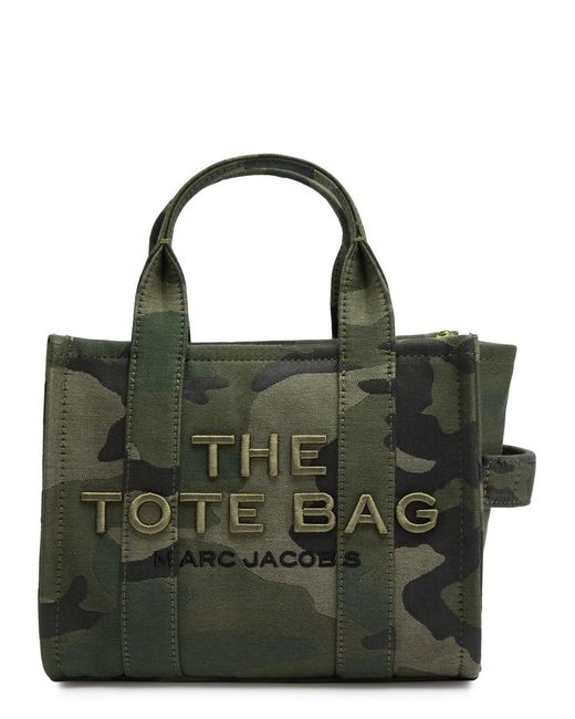 Marc Jacobs Black The Tote Small Camouflage Canvas Tote