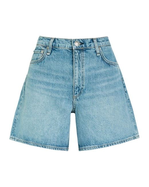 Rag & Bone Blue Kaia Denim Shorts