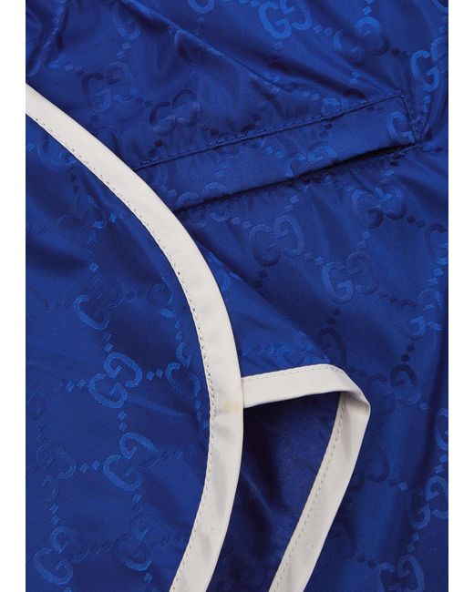 Gucci Blue gg-monogrammed Shell Swim Shorts for men