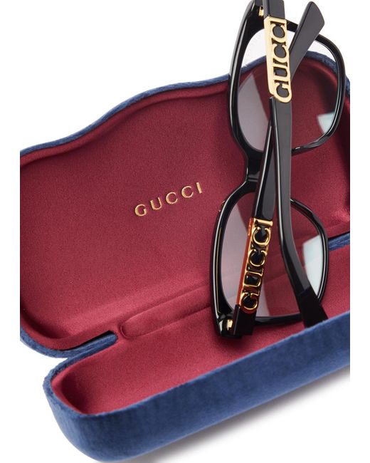 Gucci Black Square-Frame Optical Glasses