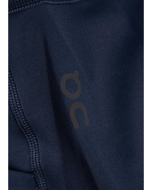 On Shoes Blue Studio Stretch-Jersey Cropped Leggings