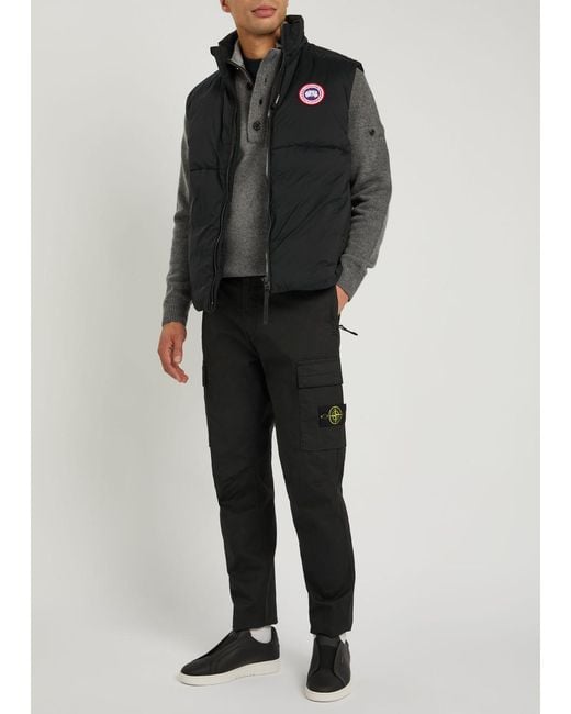 Canada Goose Black Lodge Padded Ripstop Shell Gilet for men