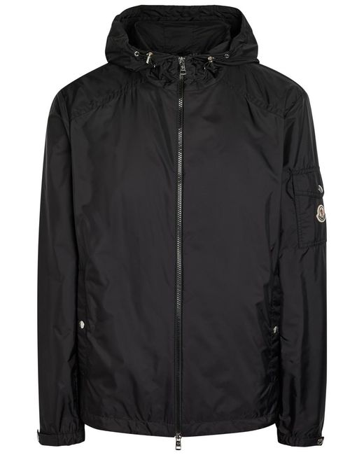 Moncler Black Etiache Hooded Shell Jacket for men