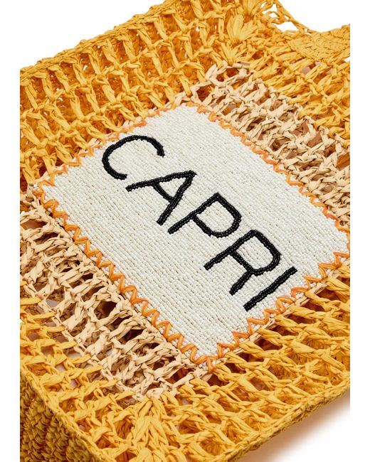 De Siena Metallic Capri Crochet Tote