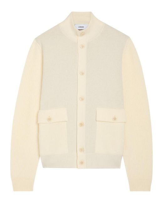 Lardini Natural Knit Wool-Blend Jacket for men