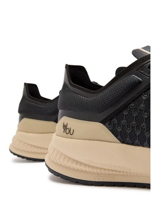 Now You Live Black Yp 305 Performance Mesh Sneakers for men