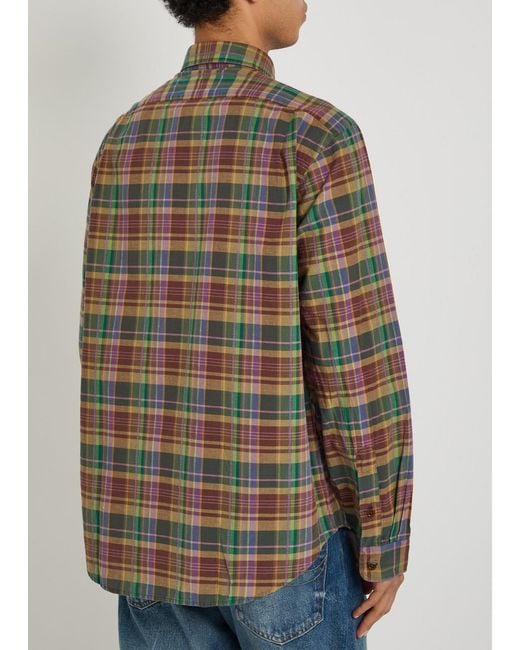 Polo Ralph Lauren Brown Plaid Cotton Shirt for men