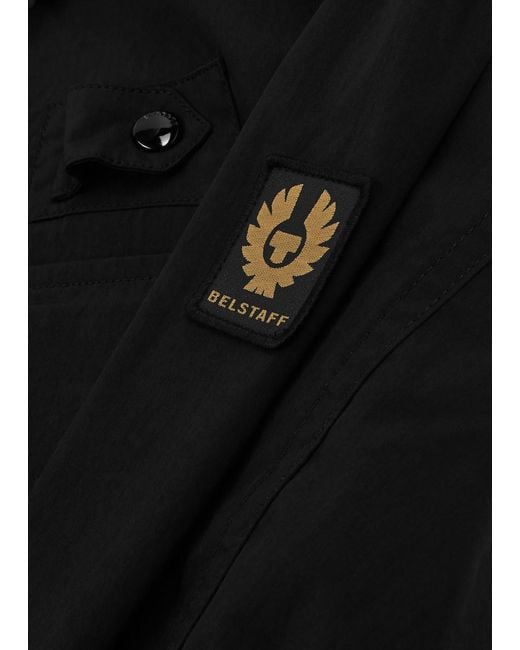 Belstaff Black Castmaster Logo Shell Overshirt for men