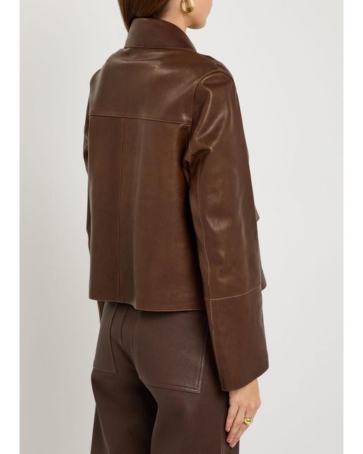 Arma Brown Fem Leather Jacket