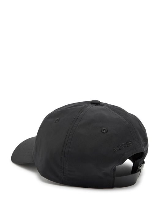Moose Knuckles Black Logo Shell Cap for men