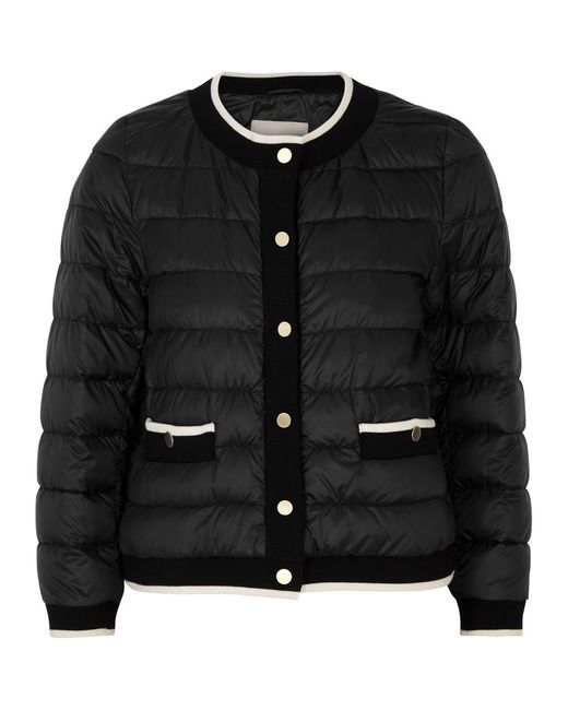 Max Mara The Cube Black Jackie Quilted Shell Jacket