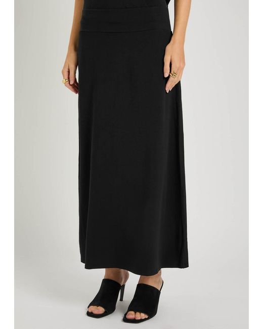 Eileen Fisher Black Jersey Maxi Skirt