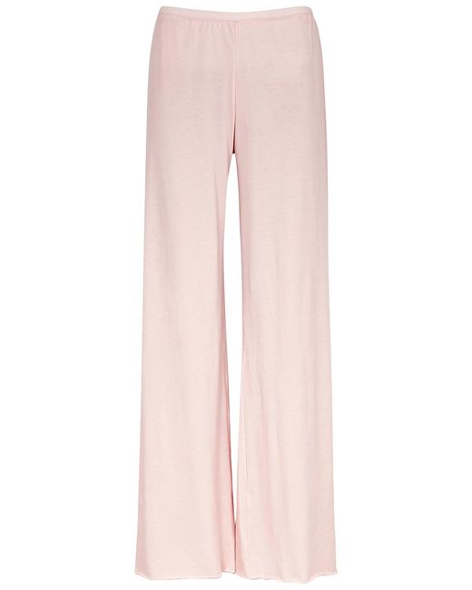 Skin Pink Pima Cotton Pyjama Trousers