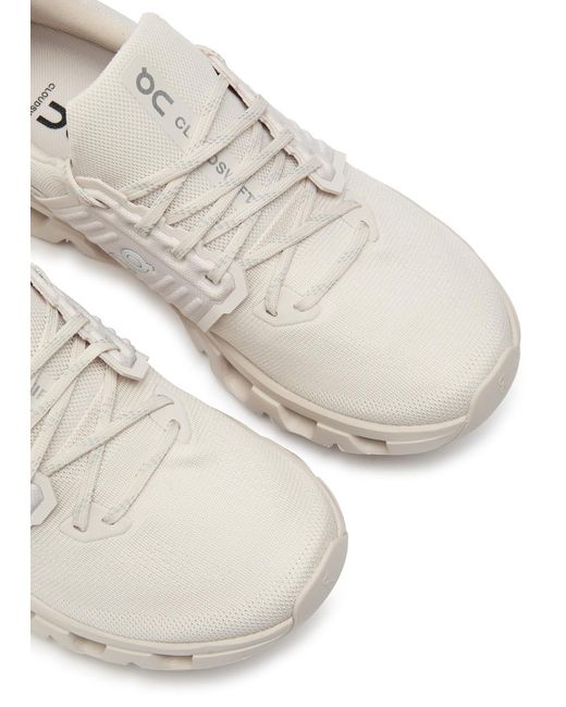 On Shoes White Cloudswift X 4 Ad Panelled Mesh-Knit Sneakers