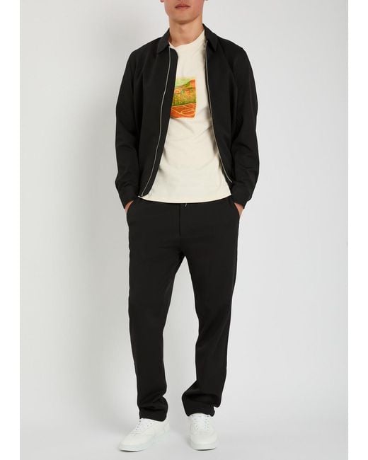 Les Deux Black Como Tapered-Leg Trousers for men