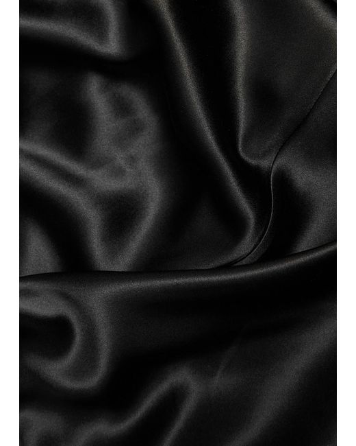 Joseph Black Clea Silk Midi Slip Dress