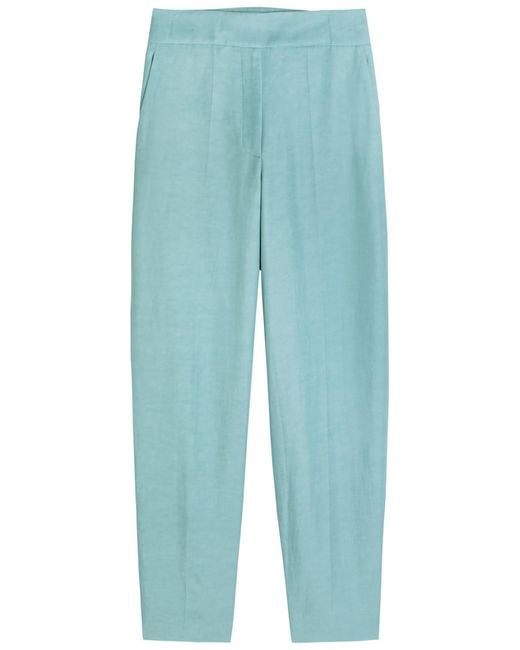 Joseph Blue Aix Tapered-Leg Woven Trousers
