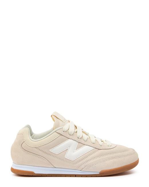 New Balance White Rc42 Panelled Suede Sneakers