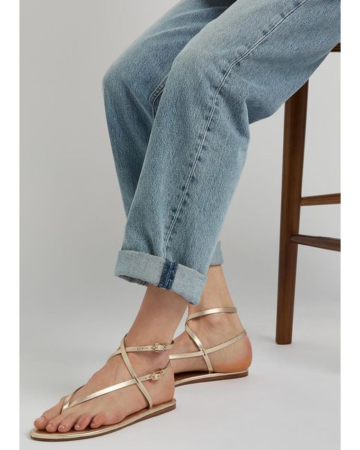 Ancient Greek Sandals White Kallisti Leather Sandals