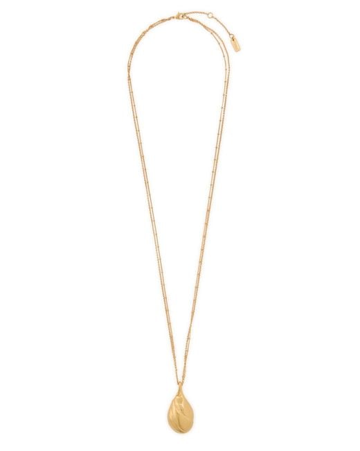 Chloé Metallic The Chloé Mirror Pendant Layered Necklace