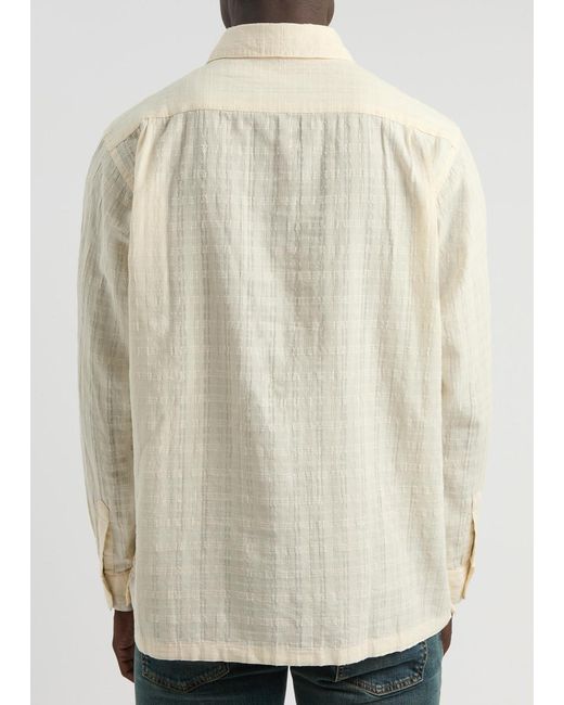 Nudie Jeans Natural Ryan Slubbed Cotton Shirt for men