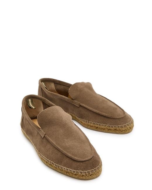 Castaner Brown Nino T Suede Espadrille Loafers for men