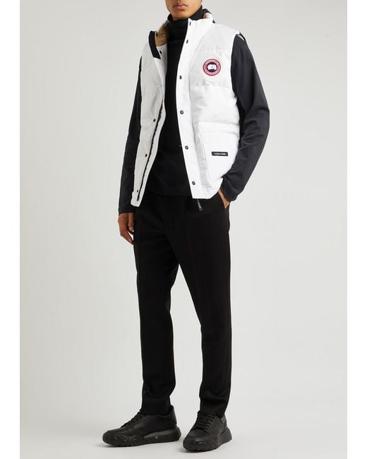 Canada Goose White Freestyle Colour-blocked Quilted Artic-tech Gilet for men