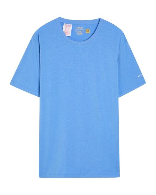 Polo Ralph Lauren Blue Logo Jersey Sleep T-Shirt for men