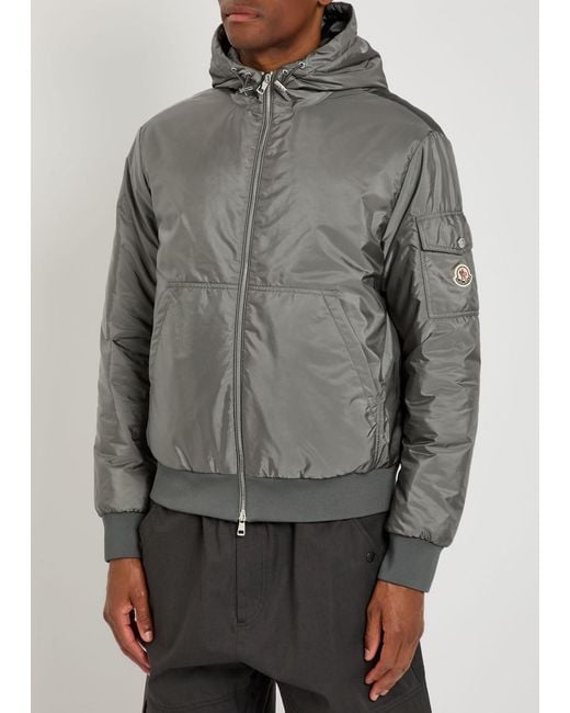 Moncler Gray Poiliot Quilted Shell Jacket for men