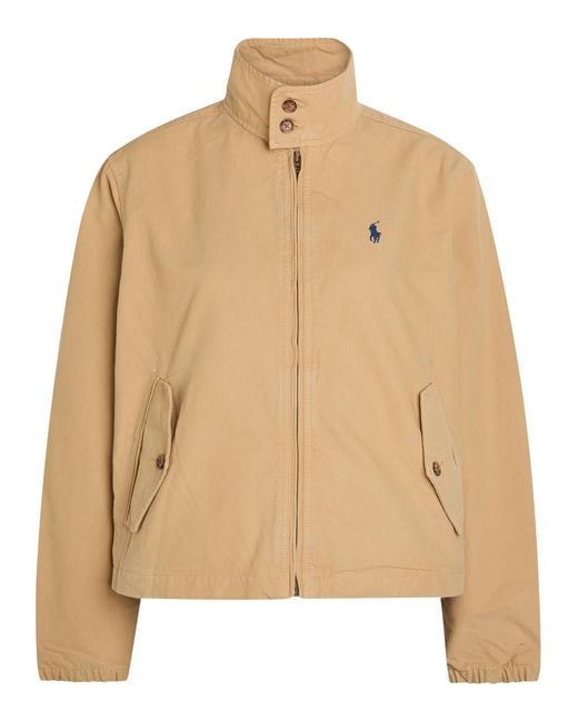 Polo Ralph Lauren Natural Funnel-Neck Canvas Jacket