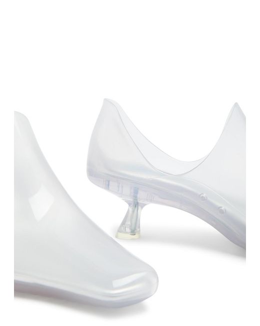 Loewe White Emily Aqua 45 Pvc Ankle Boots