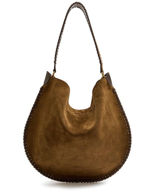 Isabel Marant Brown Oskan Hobo Suede Shoulder Bag