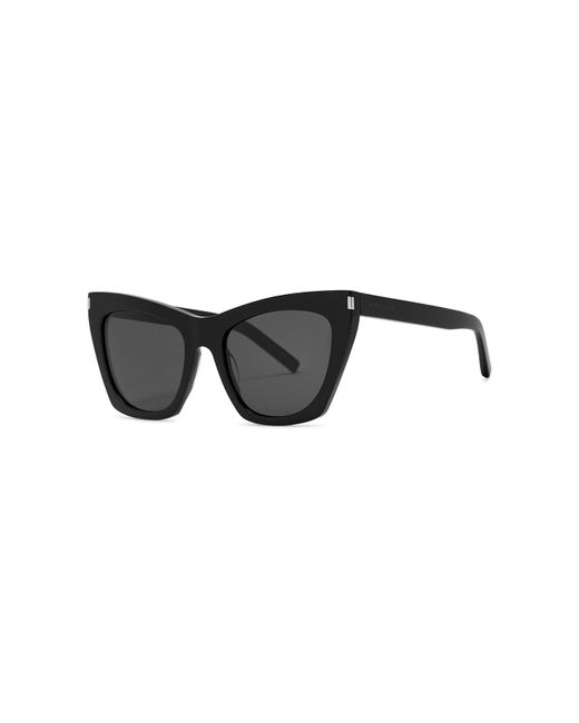 Saint Laurent Black Kate Cat-Eye Sunglasses, Sunglasses
