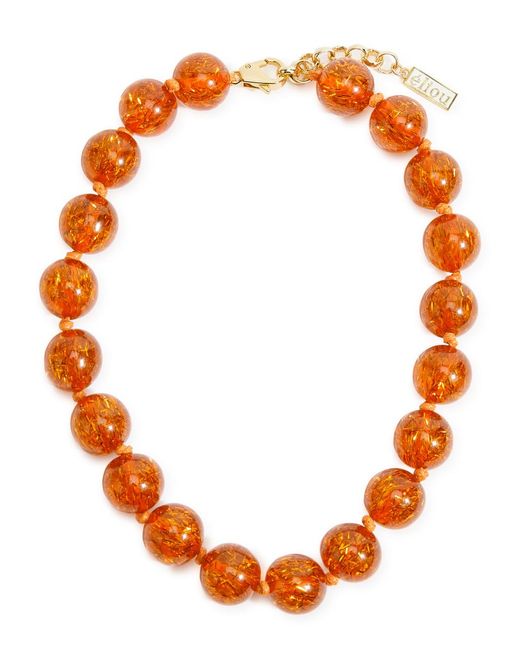 Eliou Orange Wes Glittered Beaded Necklace, Necklace