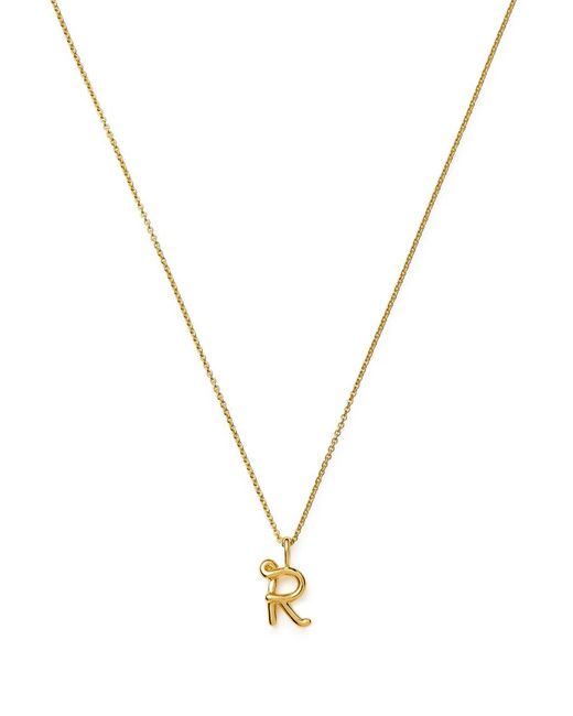 Missoma Metallic Initial R Mini 18Kt Vermeil Necklace