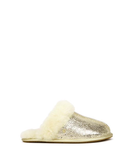Ugg Natural Scuffette Ii Leather Slippers