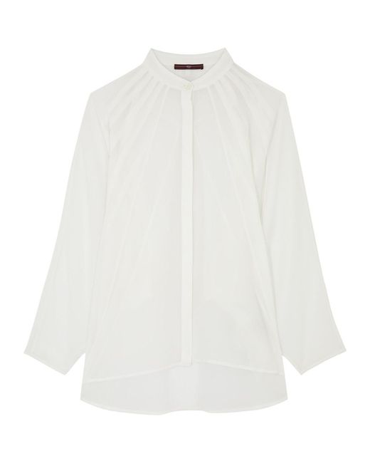 High White Hookwink Georgette Blouse