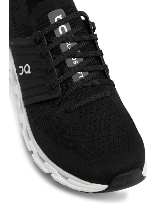 On Shoes Black Running Cloudswift 3 Panelled Mesh-knit Sneakers for men