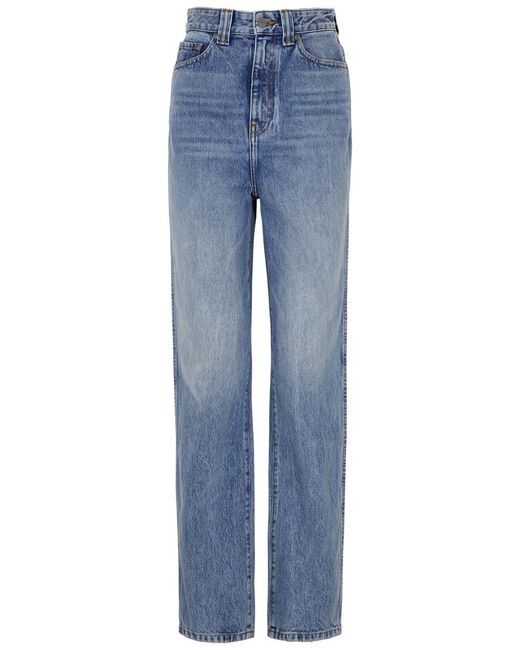 Khaite Blue Albi Slim-leg Jeans