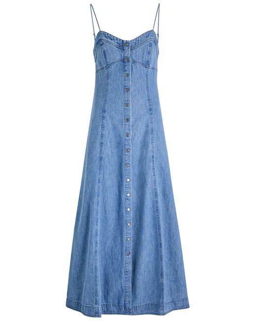 Free People Blue Just Jill Maxi Dress