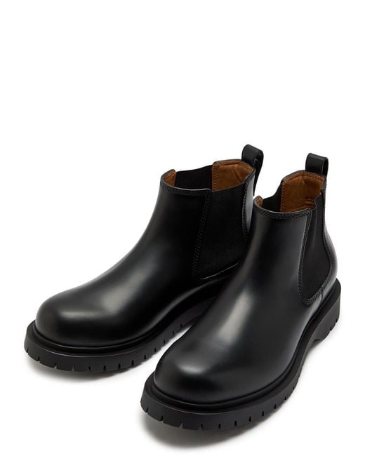 Givenchy Black Leather Chelsea Boots for men