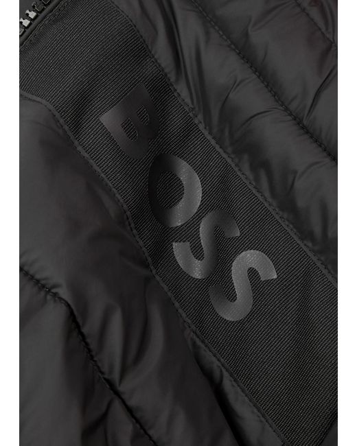Boss Black Logo Quilted Shell Jacket for men