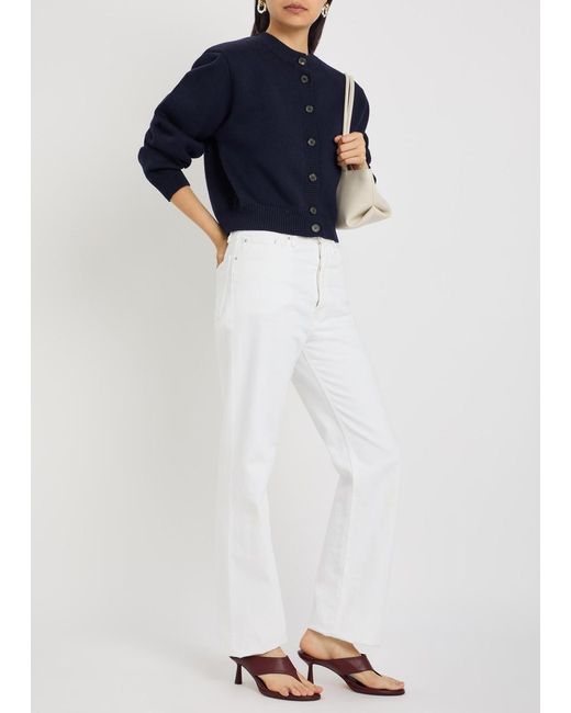 Rohe Blue Stretch-Wool Cardigan