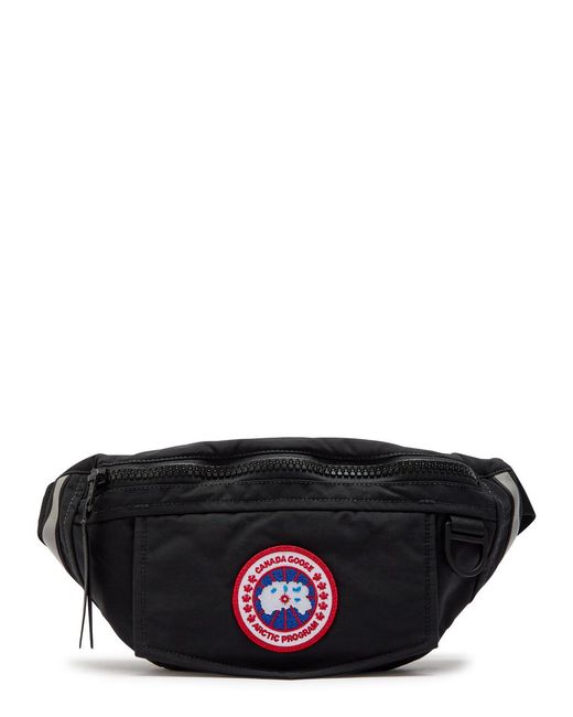 Canada Goose Gray Logo-Appliqué Twill Belt Bag for men