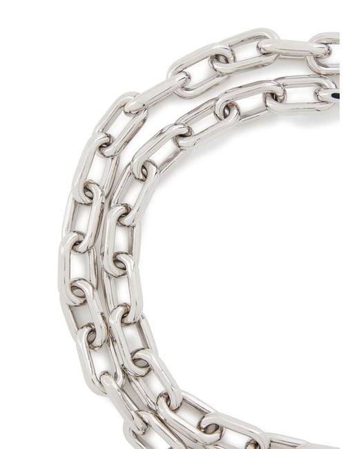 Rabanne Metallic Xl Link Chain Necklace