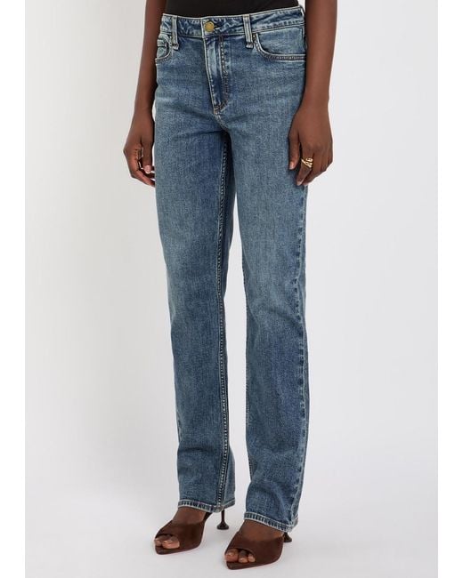 Rag & Bone Blue Sutton Slim Straight-Leg Jeans