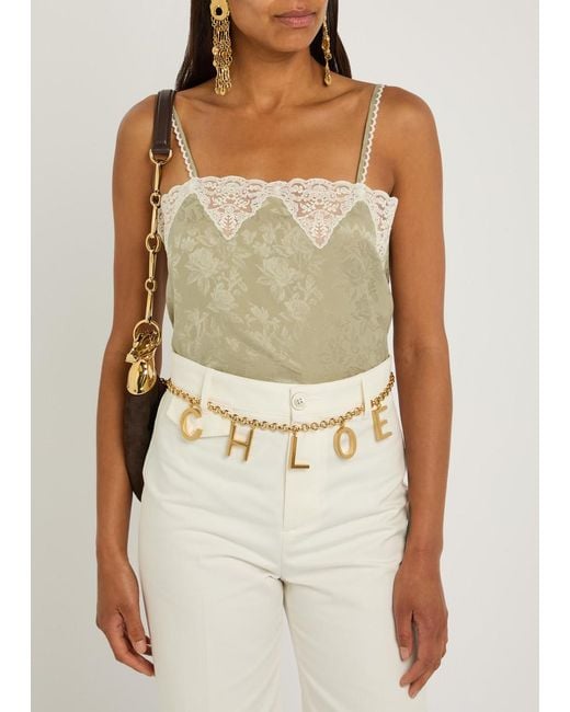 Chloé Metallic The Chloé Letters Belt